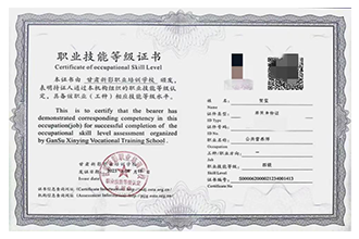 食品检验员、化学检验员证书